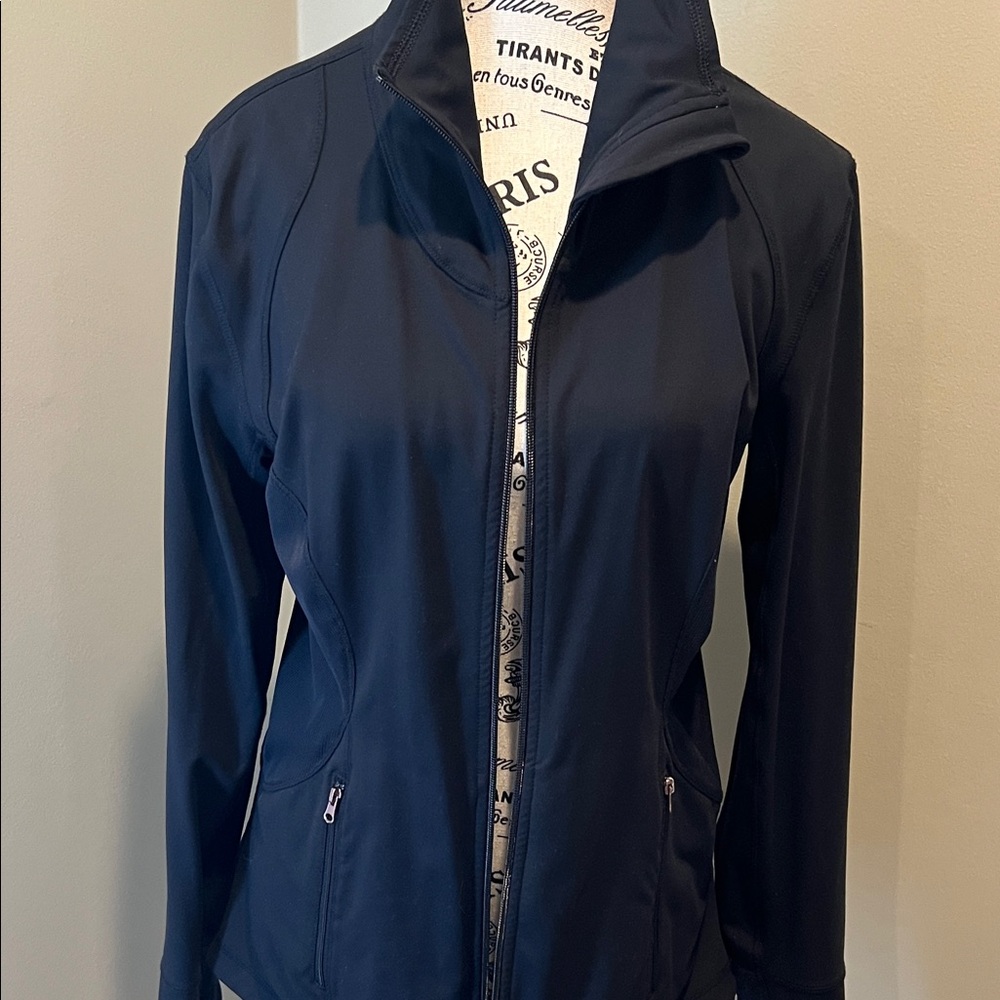 Calia Performance Black Zip Front Jacket - image 2